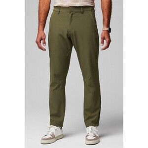 NWT $94.95 Fabletics The Only Pants Dark Moss Green Men’s Size 31x32 (A6)